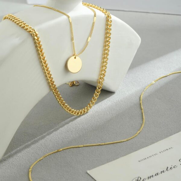 14K Gold Plated Layering Necklaces For Women Gold Necklace Set, Cuban Link, Snake Chain, Paperclip Layered Chains, Twisted Rope and Twisted Chain, Trendy Layering Necklace - Image 8