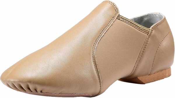 Dynadans Women's Leather Upper Slip-on Jazz Shoe - Image 2