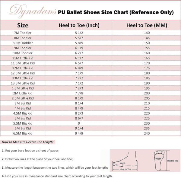 Dynadans Soft Leather Ballet Shoes/Ballet Slippers/Dance Shoes (Toddler/Little/Big Kid/Women) … - Image 8