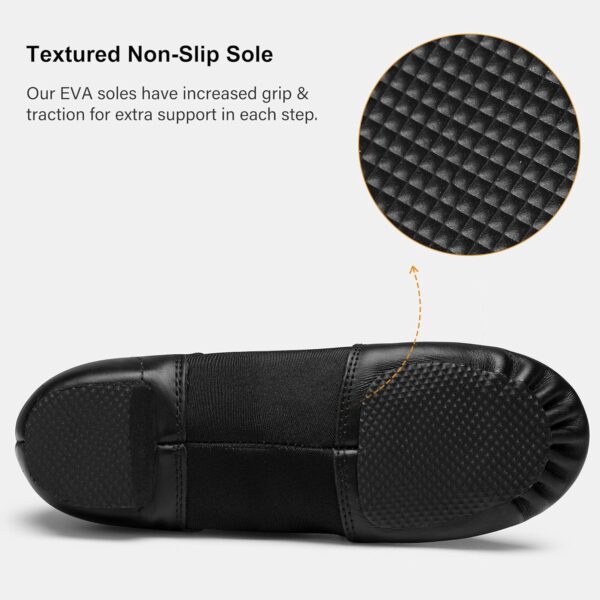 Stelle Jazz Shoes for Women Men Leather Upper Slip-on Dance Shoes Unisex - Image 5